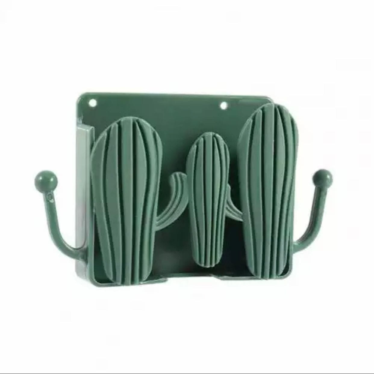 Wall Mounted Self Adhesive Cactus Shaped Charger Phone Bracket Holder, Wall Mounted Remote Control Storage Box, Mobile Phone Charging Stand Wall Mounted Self Adhesive Cactus Shaped Charger Phone Bracket Holder, Wall Mounted Remote Control Storage Box, Mobile Phone Charging Stand